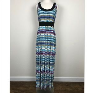 Milano Maxi Dress Multi-color Sleeveless Size M